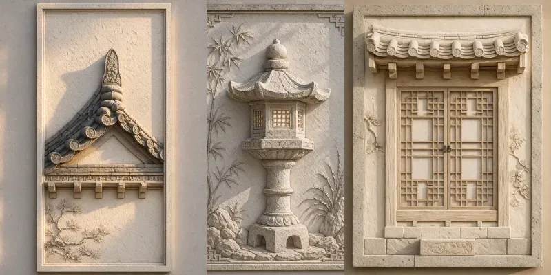 Hanok Shadow Relief Panels Generator App | PromptBase