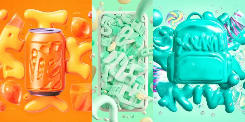 Gimme Gummy Tactile Product Illustration Generator App | PromptBase