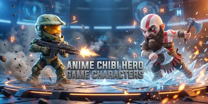 Anime Chibi Hero Game Character Generator App | PromptBase