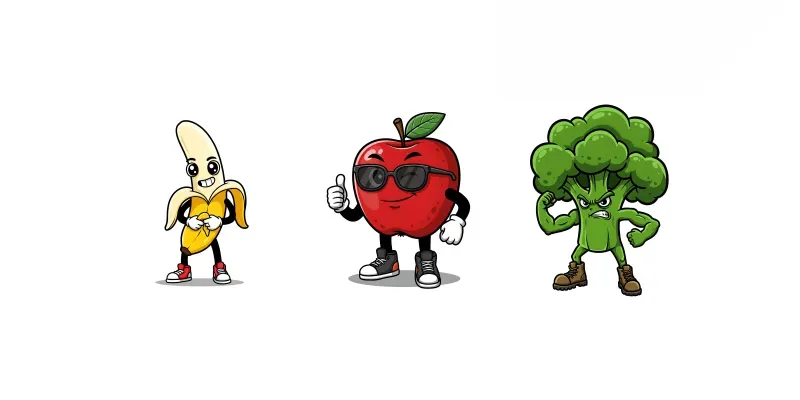 Edgy Cartoon Object Mascots Generator App | PromptBase