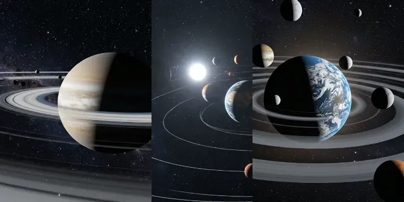 Realistic Solar System Orbit Animation Generator App | PromptBase