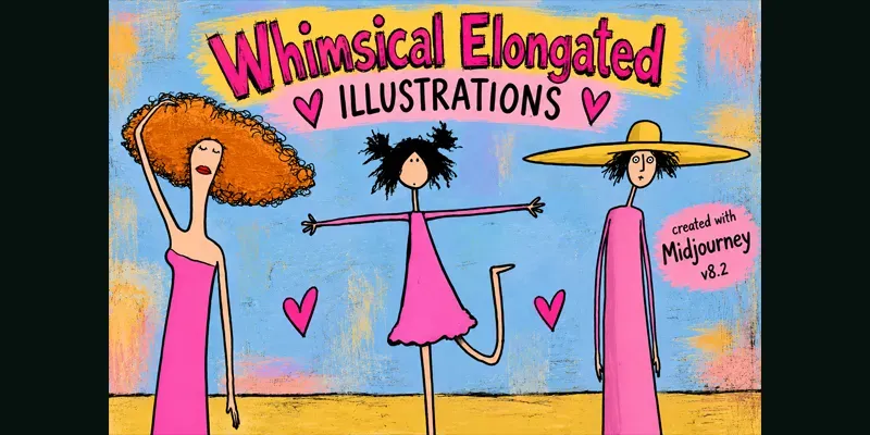 Quirky Elongated Characters Generator App | PromptBase