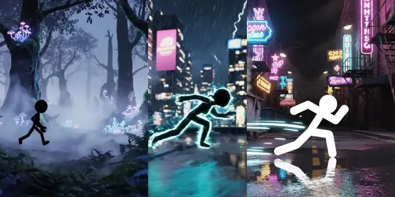 Stickman Cinematic Video Generator App | PromptBase