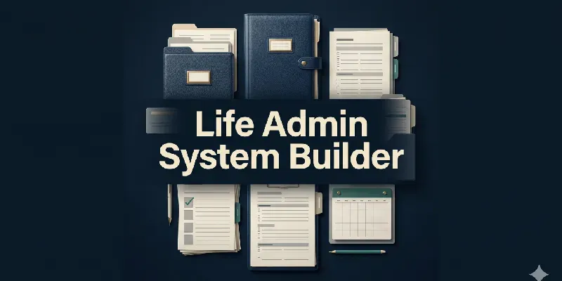 Life Admin System Builder ChatGPT Skill | PromptBase