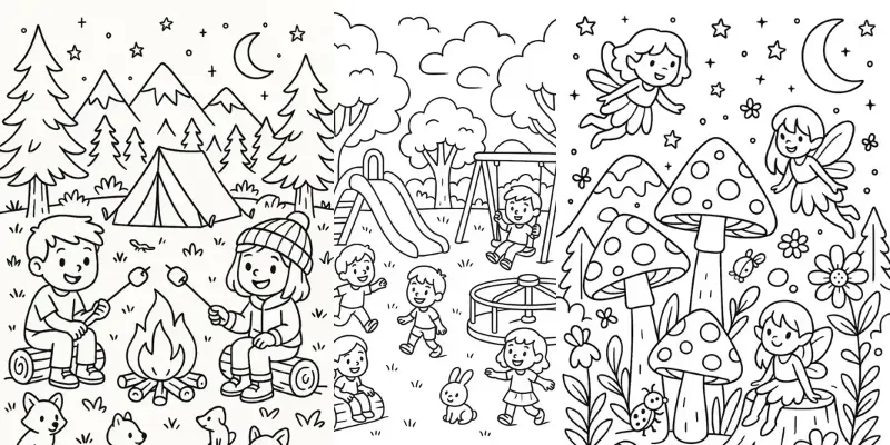 Printable Coloring Bundle Generator App | PromptBase