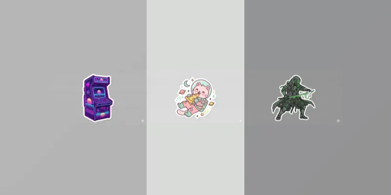 Gemini Diecut Sticker Art Generator App | PromptBase