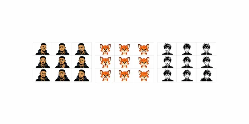 Character Emotion Sheet Any Style Generator App | PromptBase