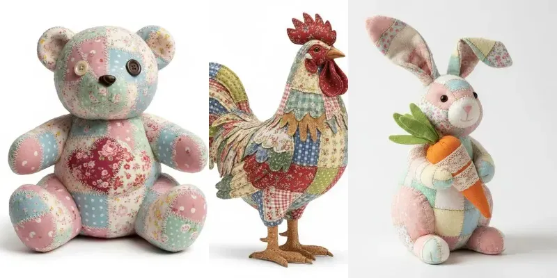 Patchwork Fabric Souvenir Sculptures Generator App | PromptBase