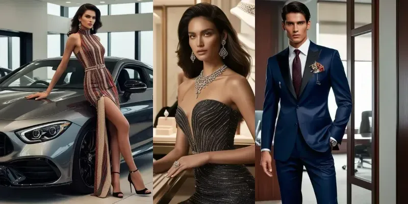Model Poses For Stunning Commercial Ad Generator App | PromptBase