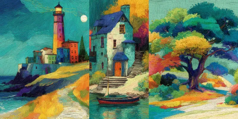 Impasto Storybook Textured Art Midjourney Prompt | PromptBase