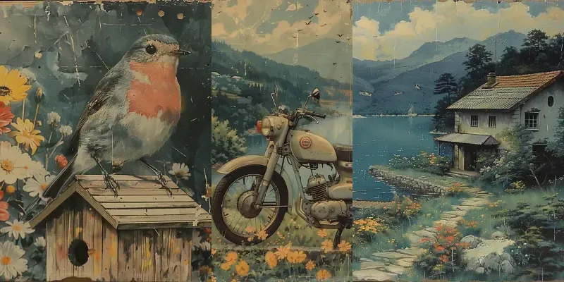 Murals Vibrant Storybook Scenes Art Midjourney Prompt | PromptBase