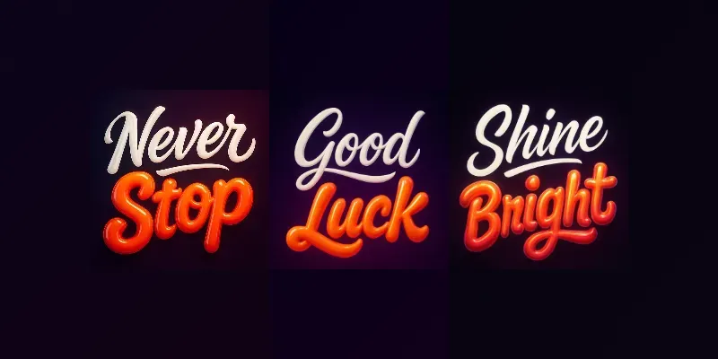 Bold Typographic Work Generator App | PromptBase