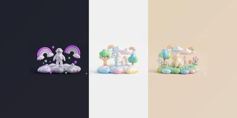 3d Inflatable Plastic World Creator App | PromptBase