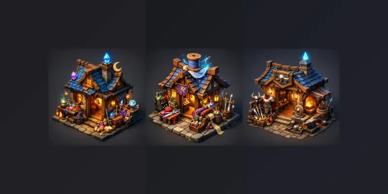 3d Fantasy Rpg Game Shop Generator App | PromptBase