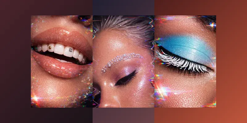 Glitchy Glam Macro Beauty Portraits ChatGPT Image Prompt | PromptBase