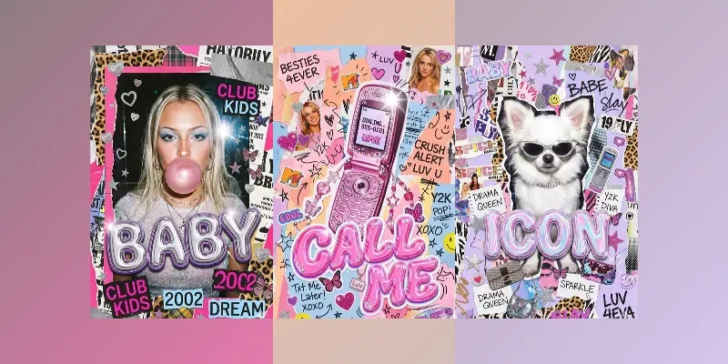 Y2k Teen Zine Chaotic Scrapbooks Gemini Image Prompt | PromptBase