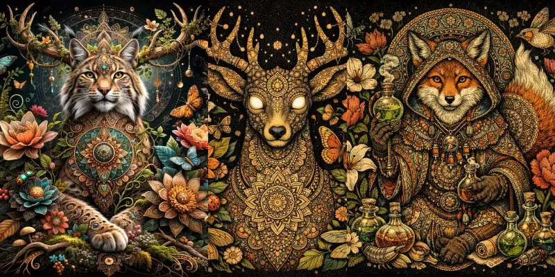Ornamental Fantasy Creature Prompt Pack Generator App | PromptBase