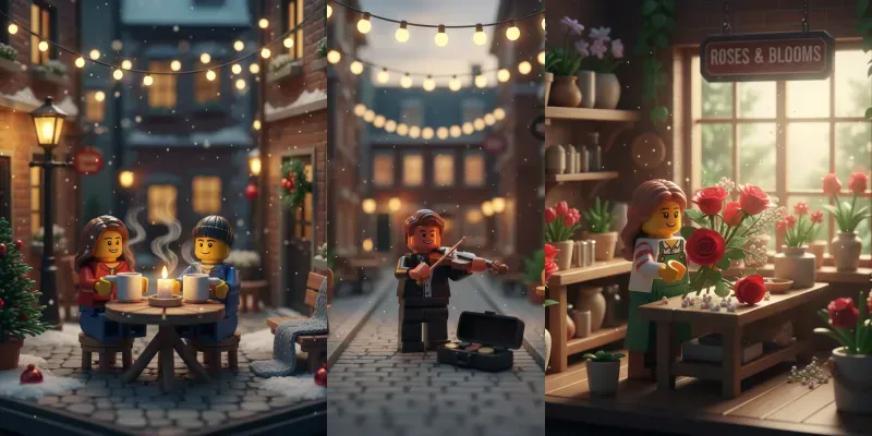Whimsical Lego 3d Stories Generator App | PromptBase
