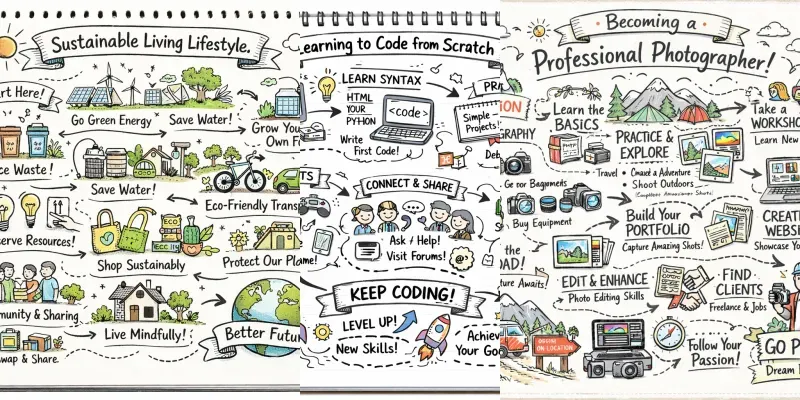 Handdrawn Visual Story Map Generator App | PromptBase