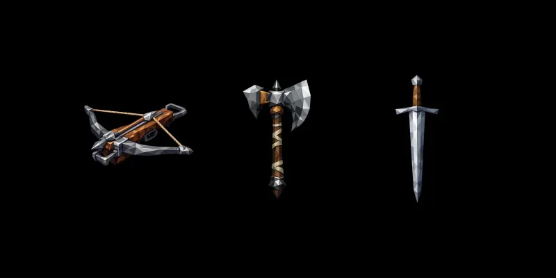 Lowpoly Medieval Weapon Pack Generator App | PromptBase