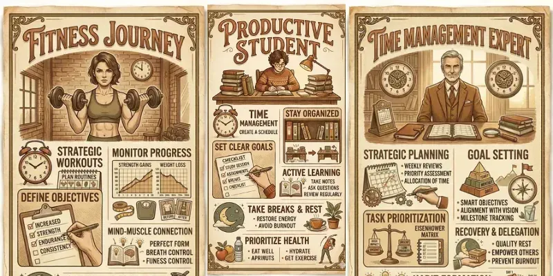 Vintage Habit Infographic Prompt Pack Generator App | PromptBase