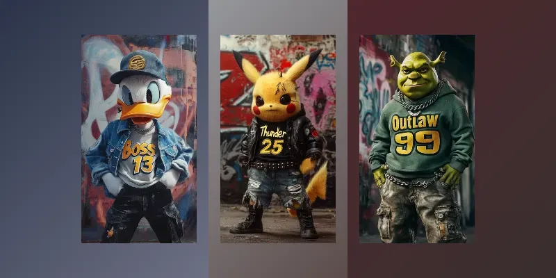 Gritty Street Gang Character Design Generator App | PromptBase