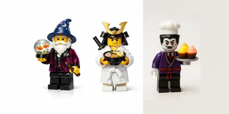 Whimsical Lego Minifigure Character Generator App | PromptBase