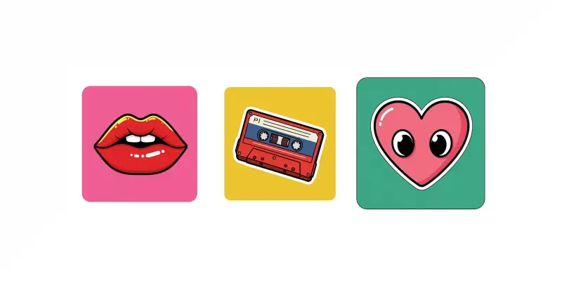Retro Sticker Creator App | PromptBase