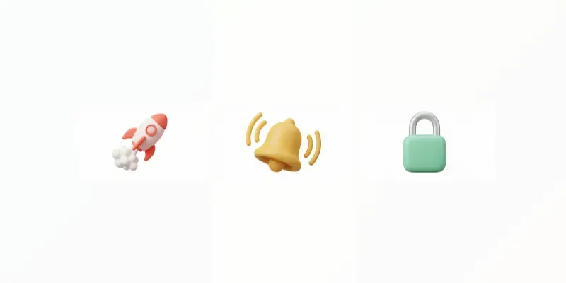 Soft 3D Matte Icons Gemini Image Prompt | PromptBase