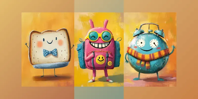 Cute Living Object Characters Generator App | PromptBase