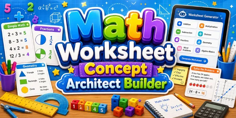 Math Worksheet Concept Architect Builder ChatGPT Skill | PromptBase