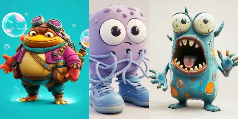 Clumsy Collectible Characters Generator App | PromptBase