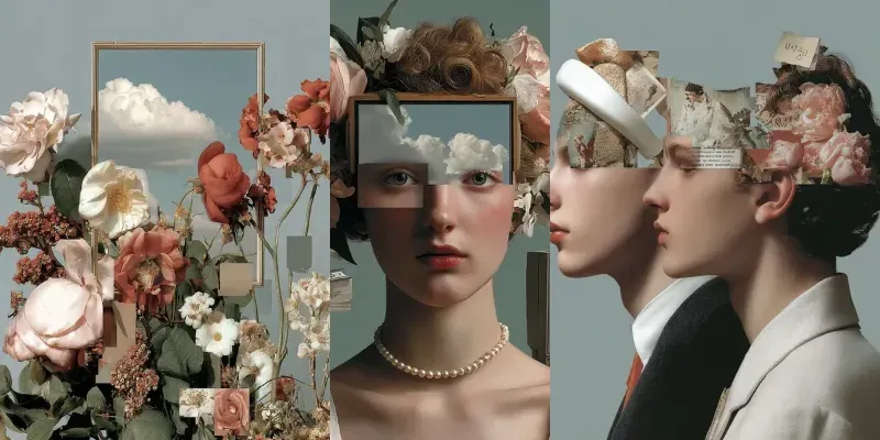 Vintage Surreal Memory Collage Generator App | PromptBase