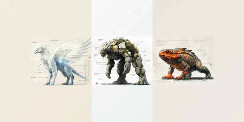 Creature Anatomy Concept Generator App | PromptBase