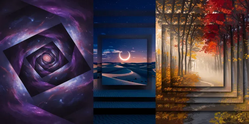Recursive Minimalist Art Masterpieces Generator App | PromptBase