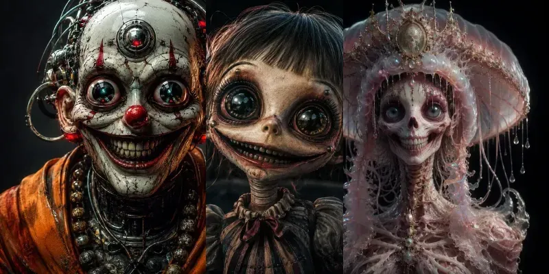 Grotesque Nightmare Faces Generator App | PromptBase