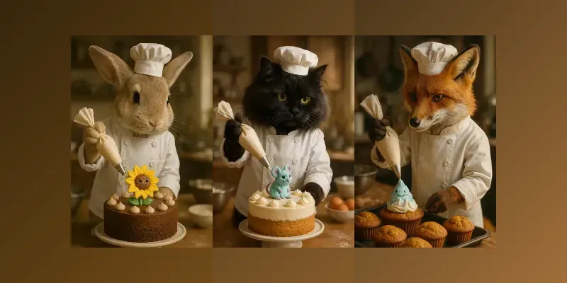 Photorealistic Whimsical Animal Chefs Generator App | PromptBase