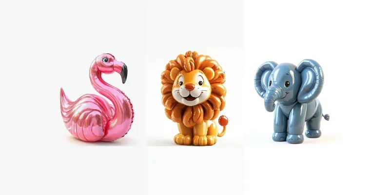 Inflatable Balloon Animal Sculptures Generator App | PromptBase
