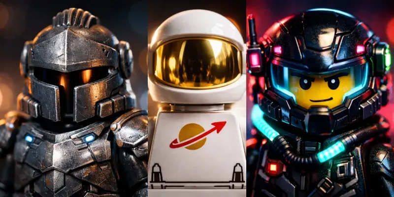 Cinematic Lego Characters Generator App | PromptBase