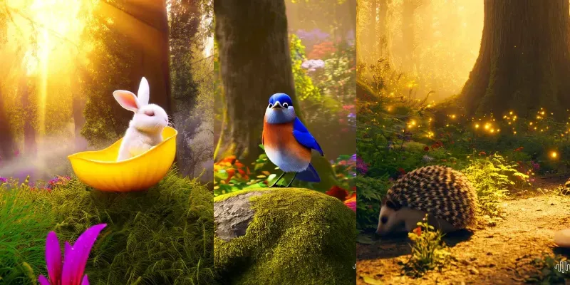 Magical Forest Adorable Tiny Animals Generator App | PromptBase