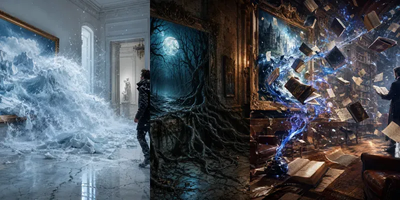 Escaping Reality Frames Generator App | PromptBase