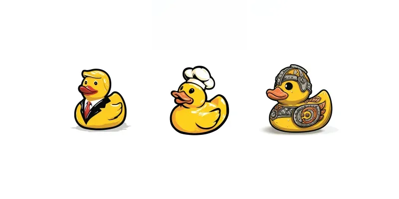 Design Rubber Duck Generator App | PromptBase