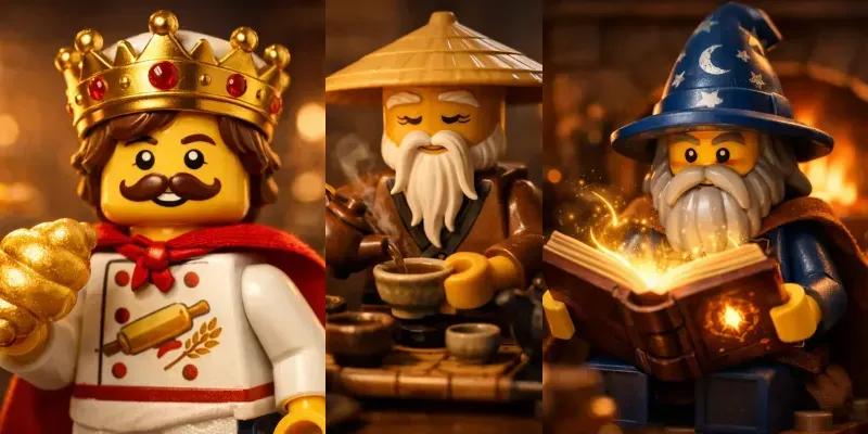 Cinematic Lego Minifigure Character Generator App | PromptBase