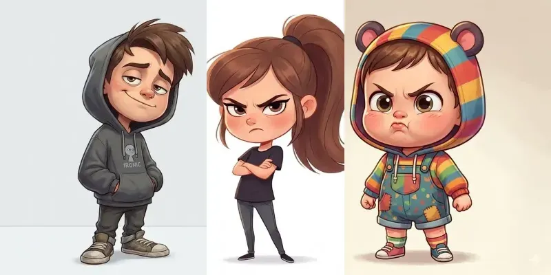 Exaggerated Cartoon Character Expression Generator App | PromptBase
