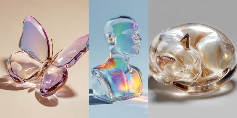 Glass Essence Fragile Art Objects Generator App | PromptBase