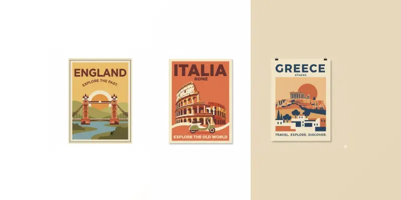 Minimalist Country Poster Generator App | PromptBase
