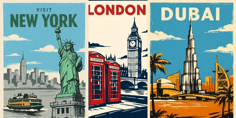 Minimalist Urban City Poster Generator App | PromptBase