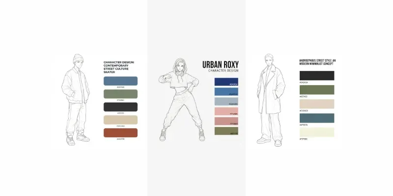 Clean Character And Color Palette Generator App | PromptBase