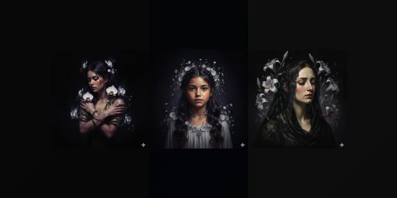 Shadow Bloom Portrait Generator App | PromptBase