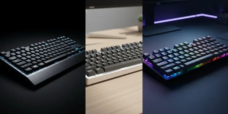 Mechanical Keyboard Commercial Ads Gemini Image Prompt | PromptBase
